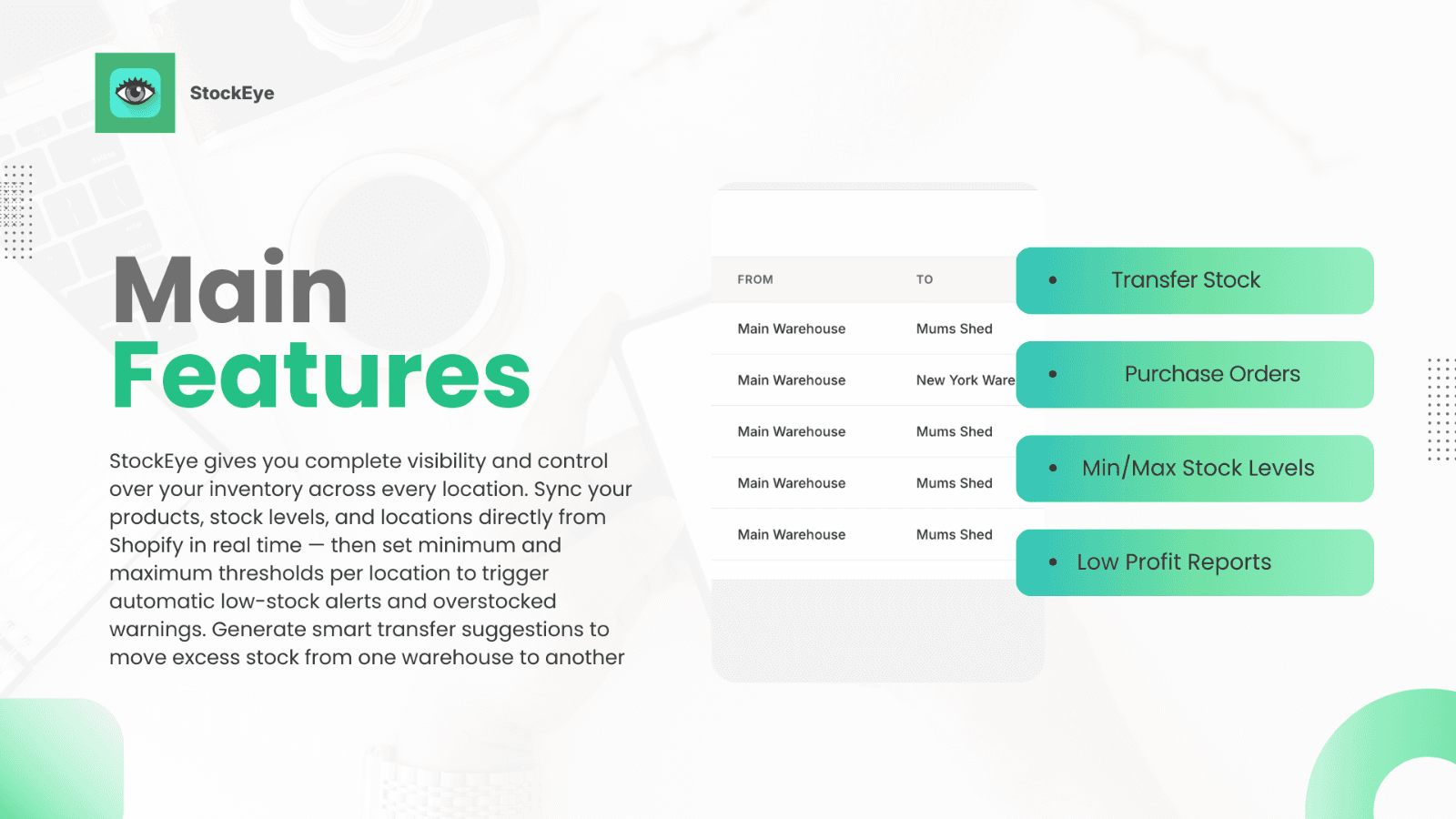 main features
