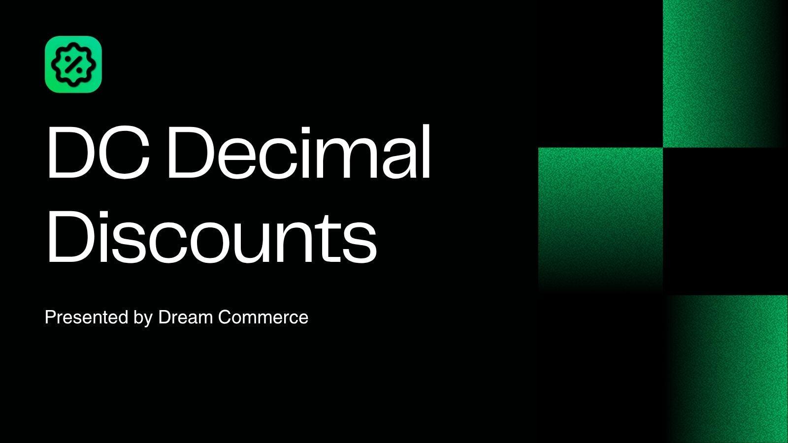 DC Decimal Disocunts
