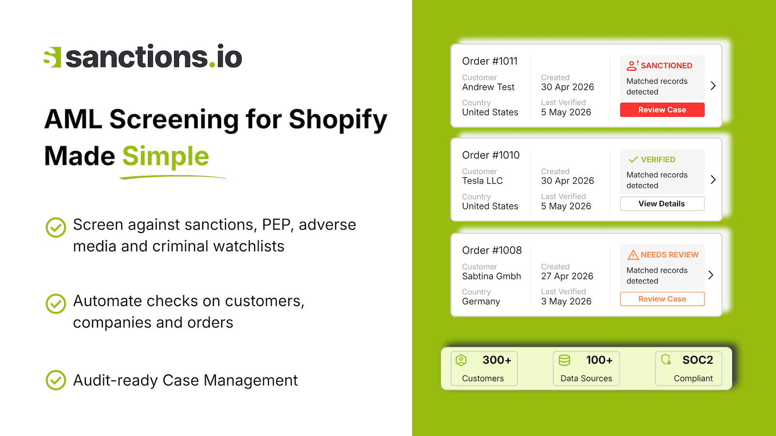 AML Screening for Shopify