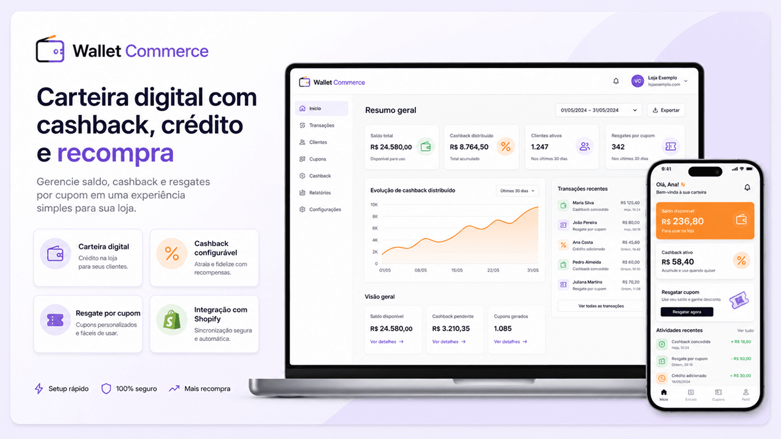 Wallet Crédito & Cashback
