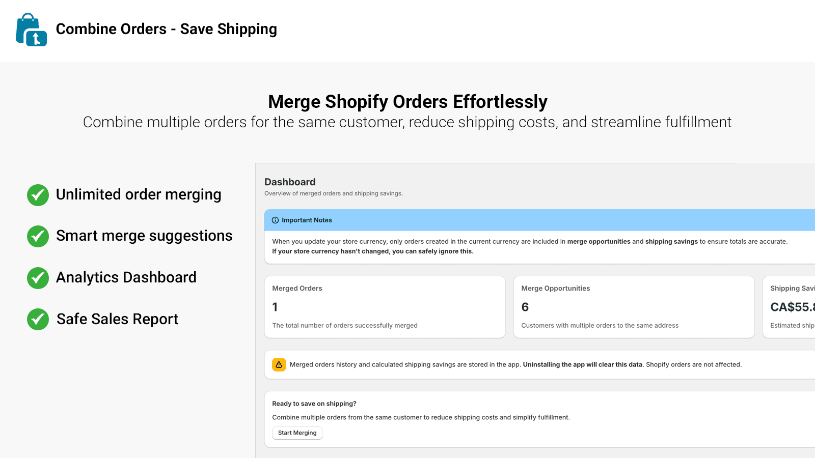 Combine Orders – Save Shipping