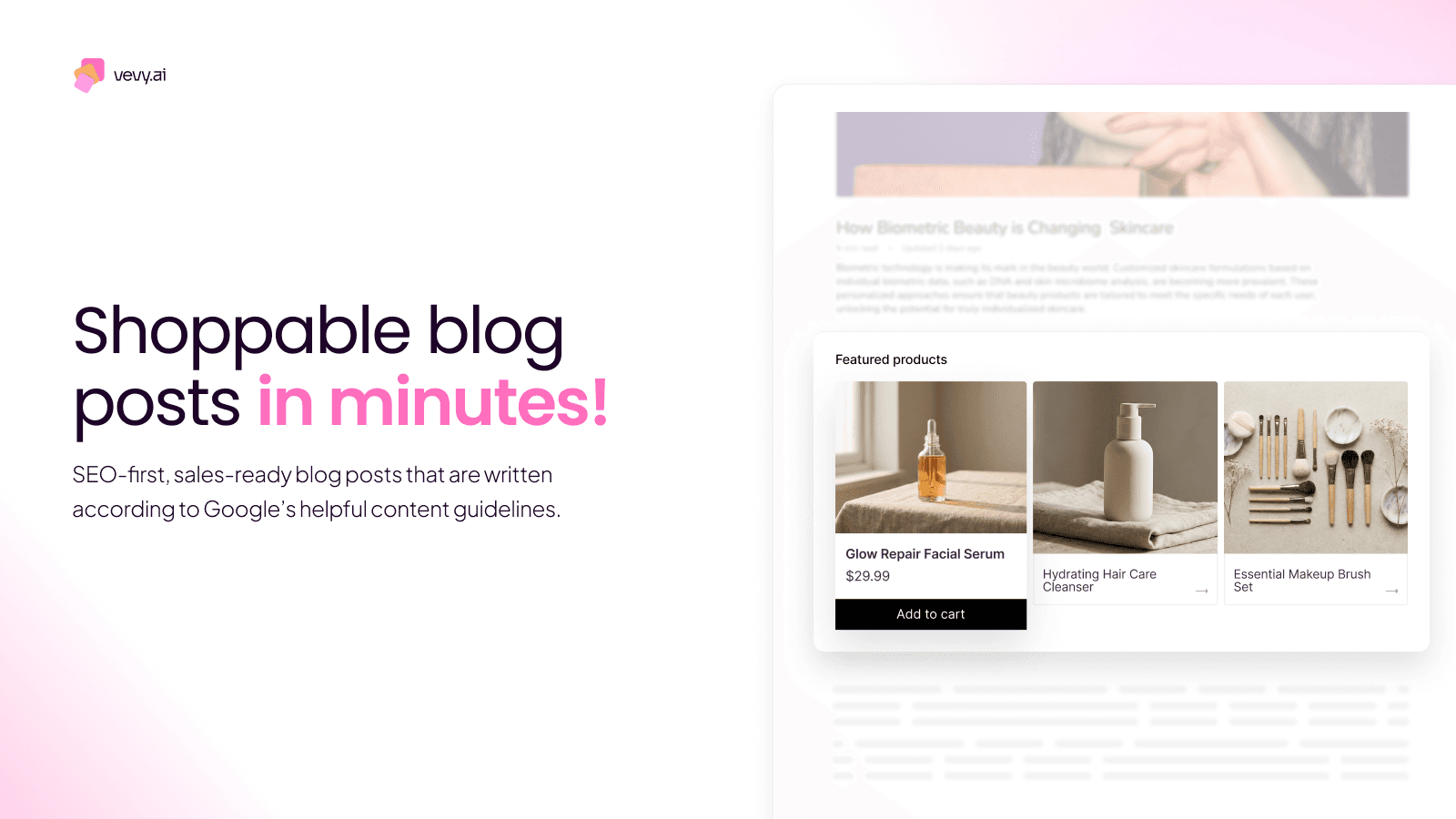 AI blog writer: Create blog pages, generate blog posts with AI