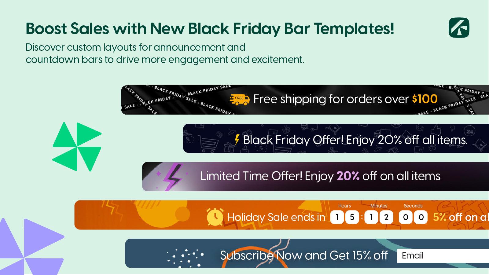 Black Friday special templates and layouts