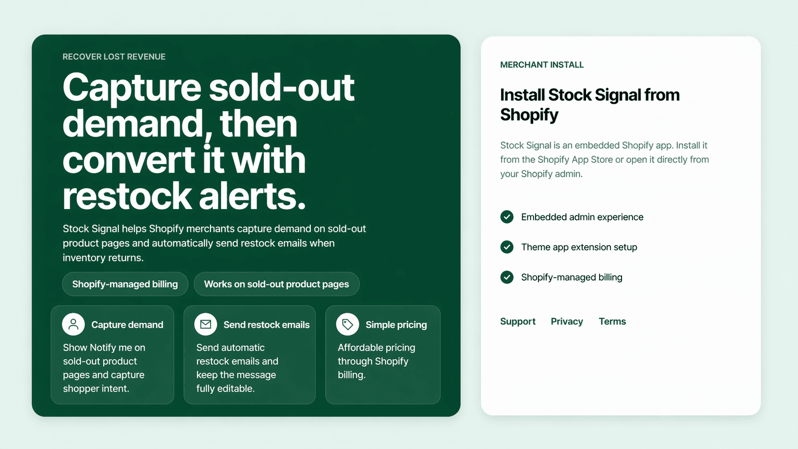Stock Signal feature image showing back-in-stock alert benefits