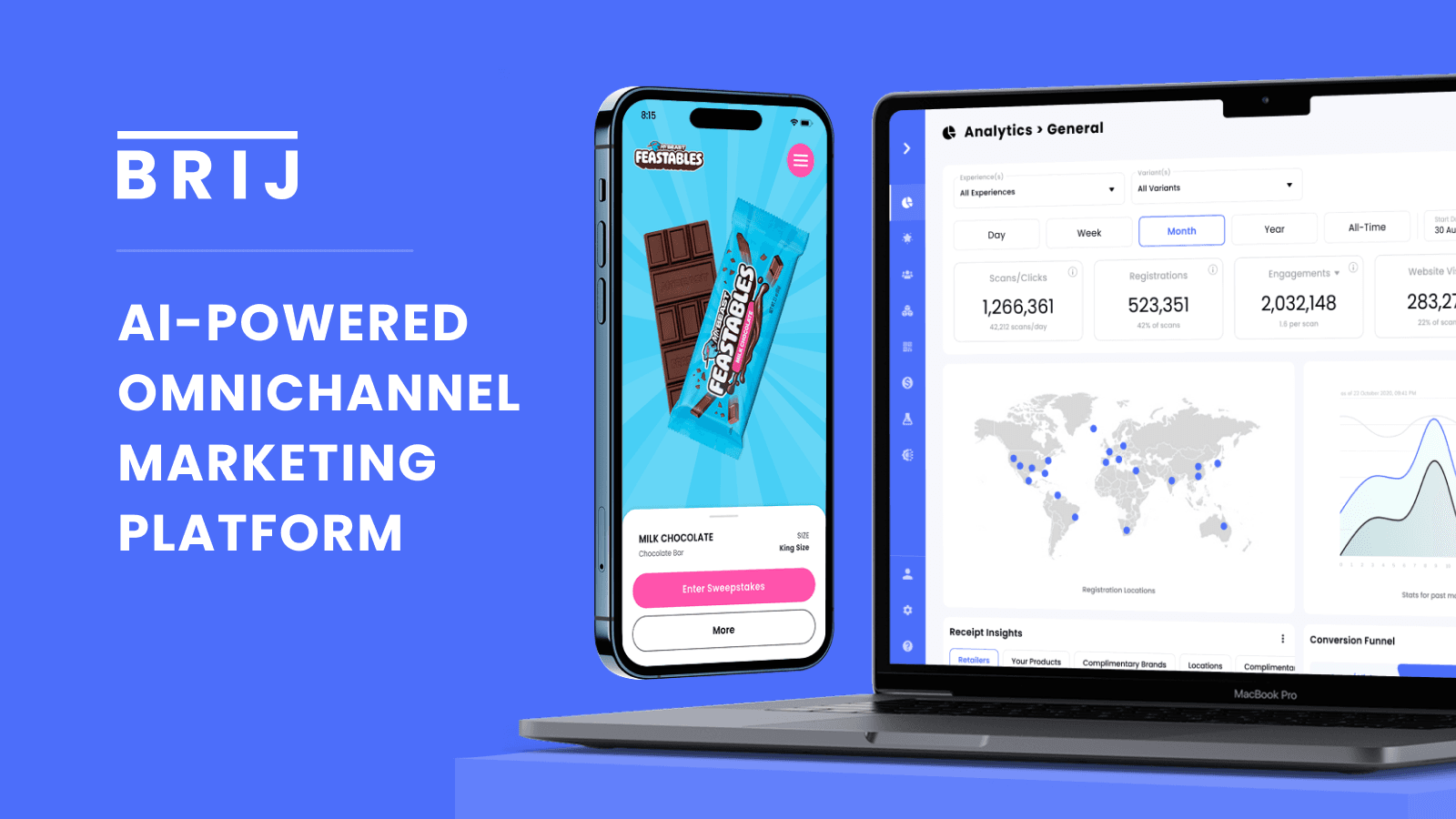Brij Feastables experience and Brij Analytics