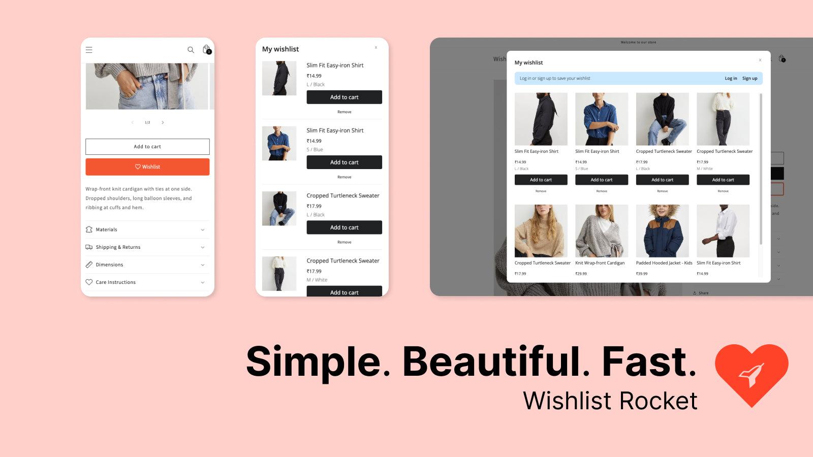 Simple. Beautiful. Fast. The only Wishlist app you need.