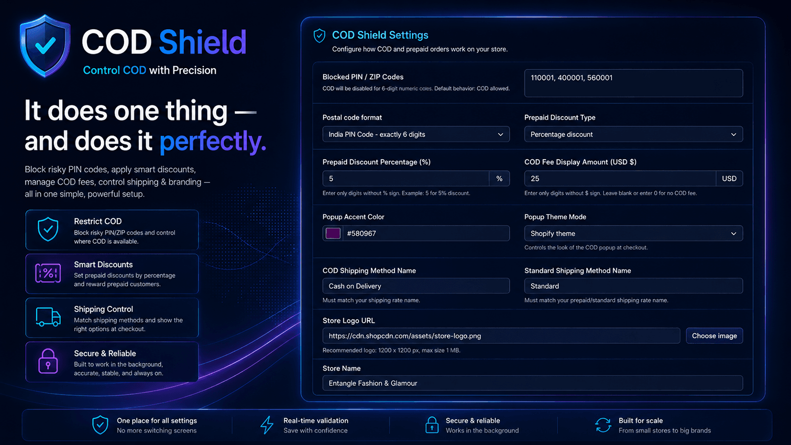 One smart shield for COD Control