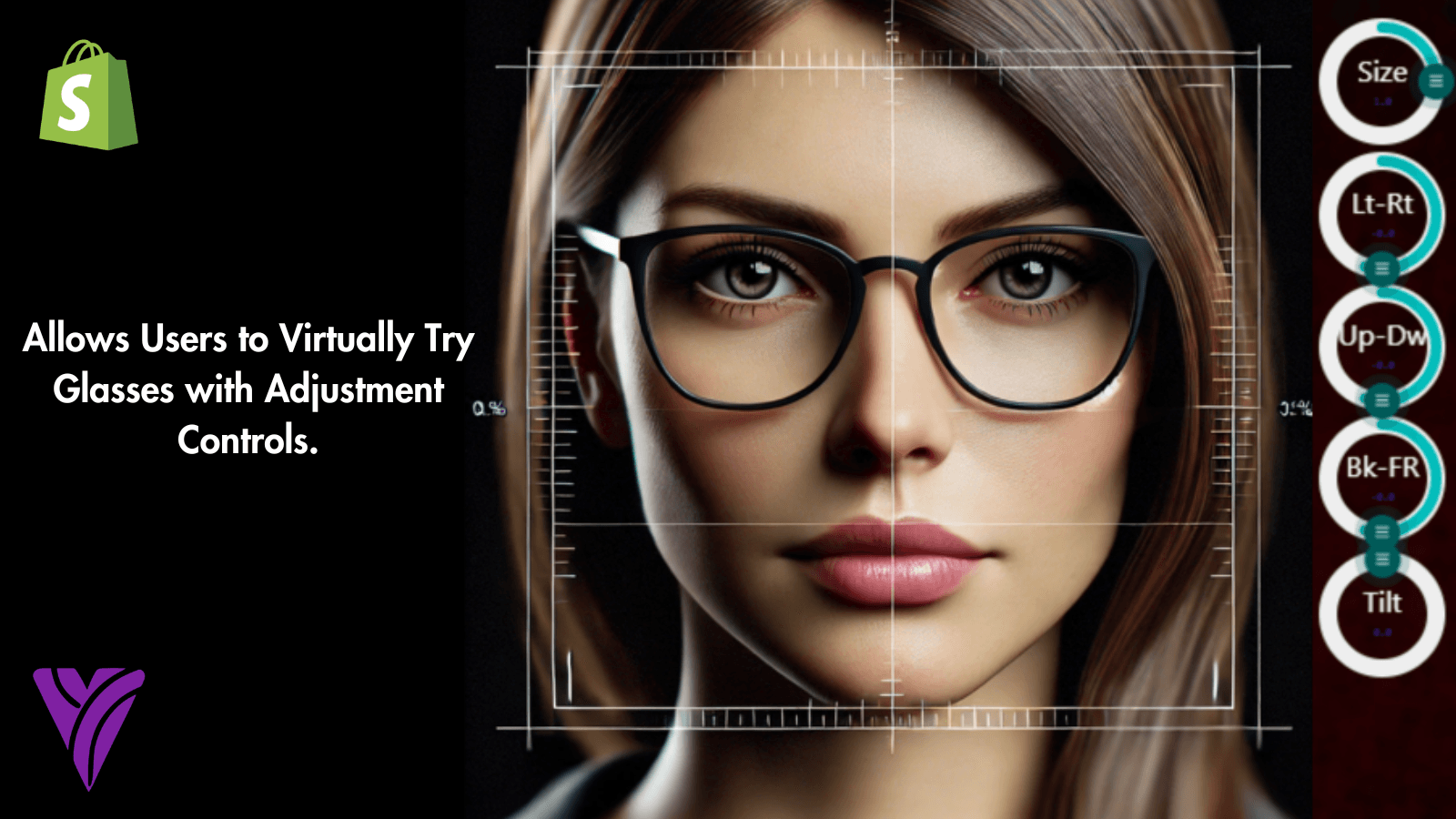 Virtual try on Live Example with Adjustment Controls