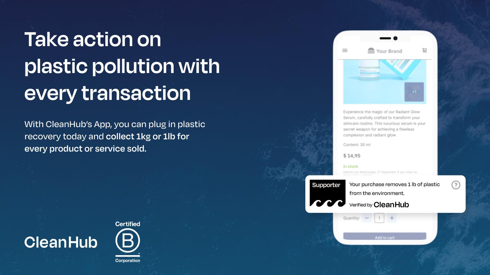 Take action on plastic pollution with every transaction