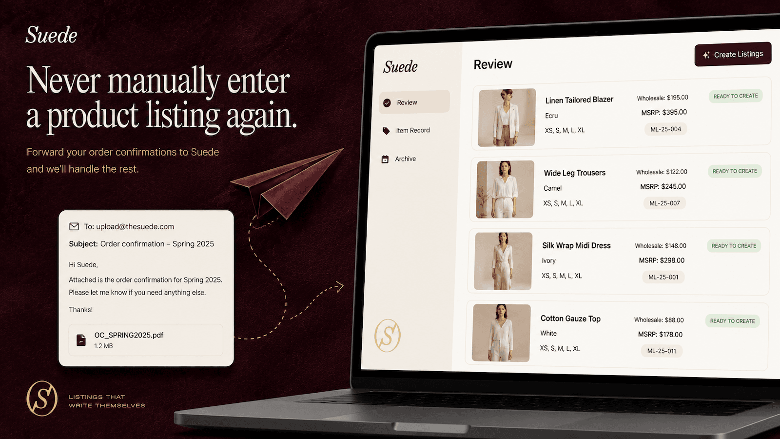 Never manually enter a product listing again