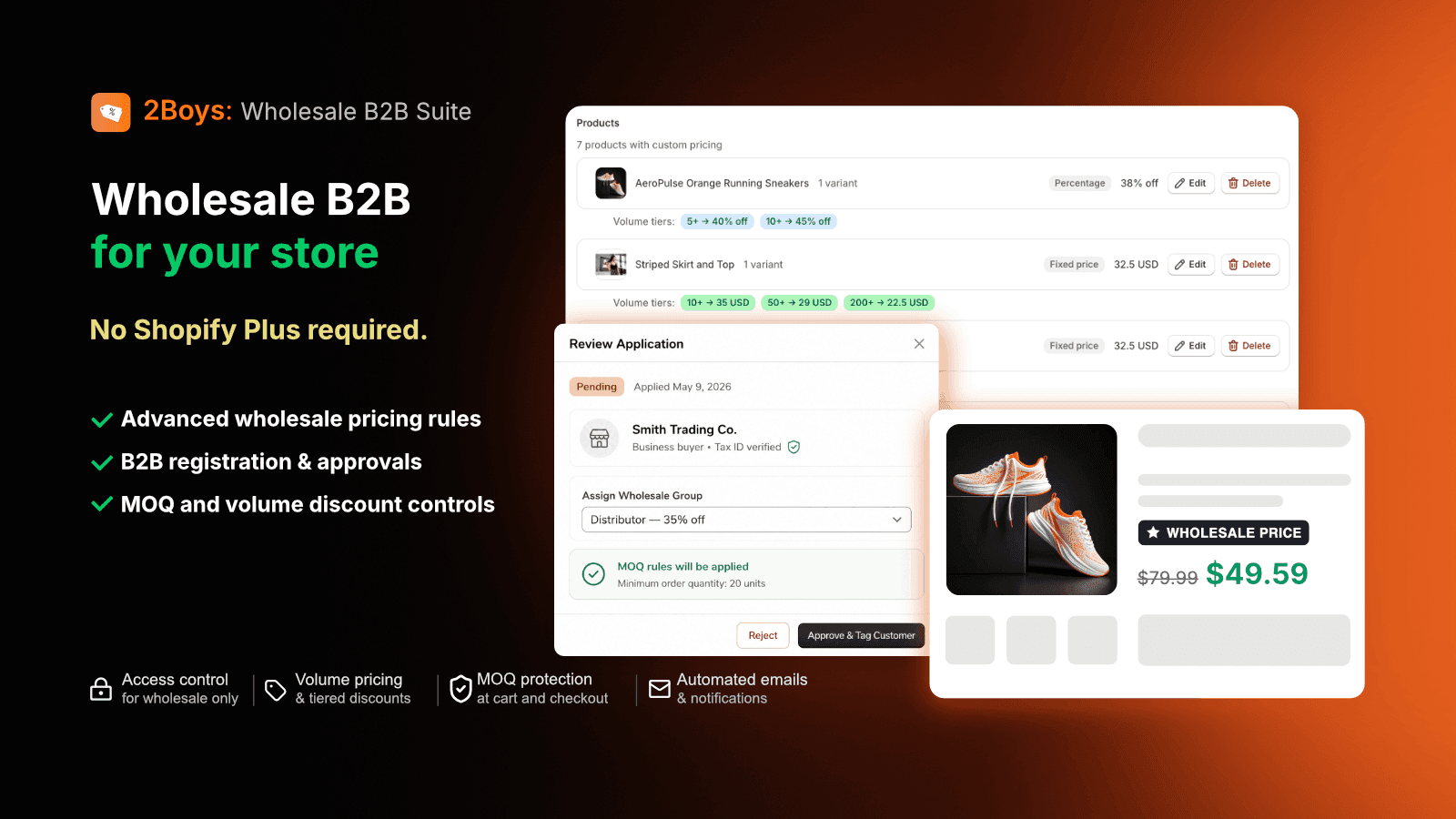 Wholesale B2b for Shopify