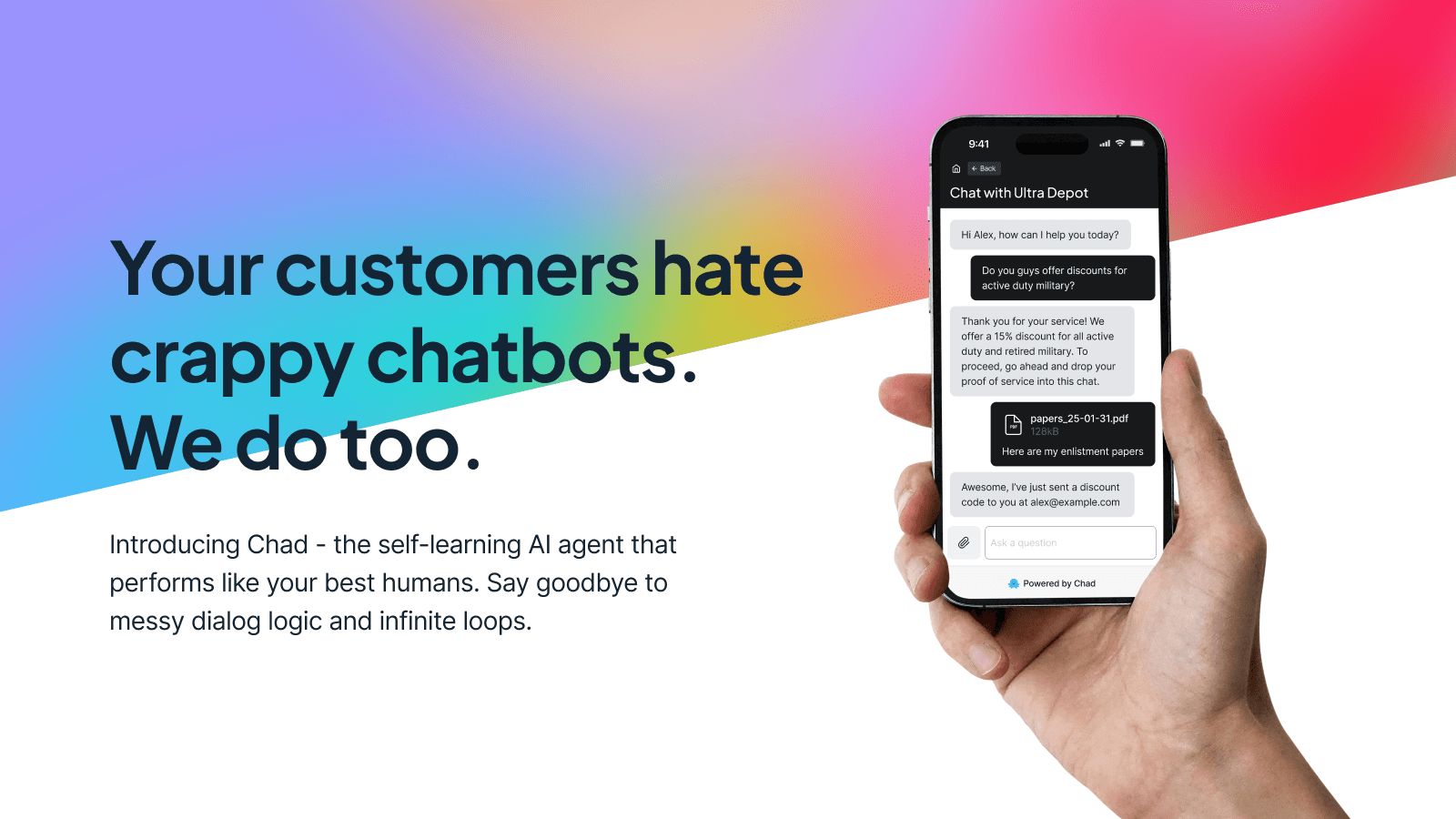 Chad - epically automated customer support