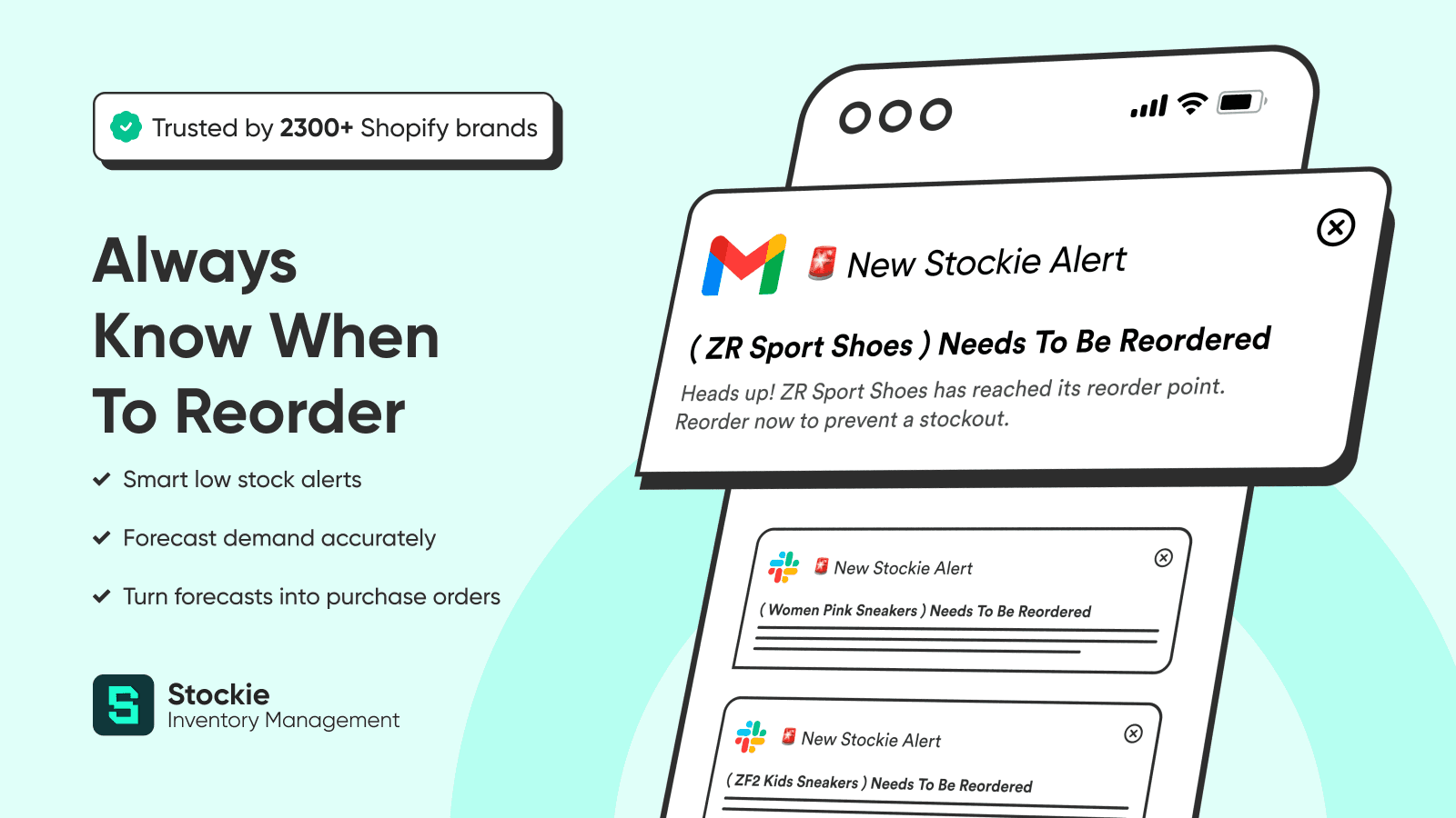 Always know when to reorder