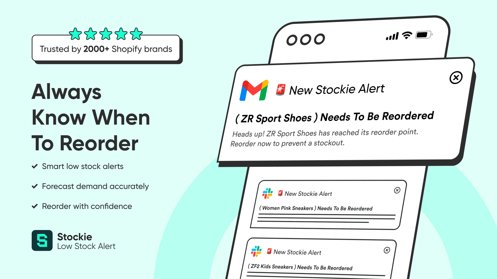 Always know when to reorder