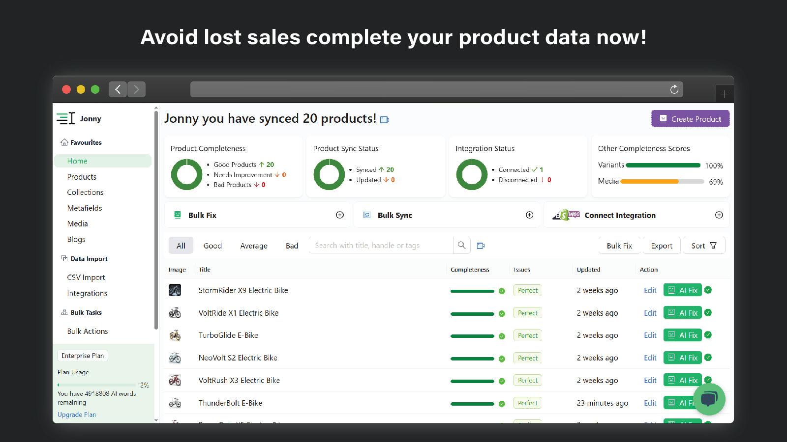 AI title, description, image and meta seo generator