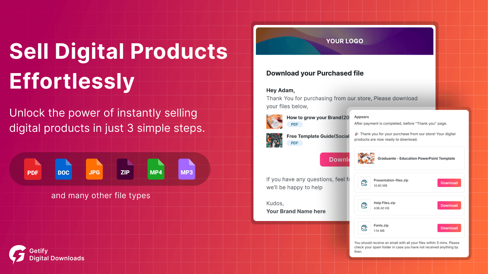 Download file from email