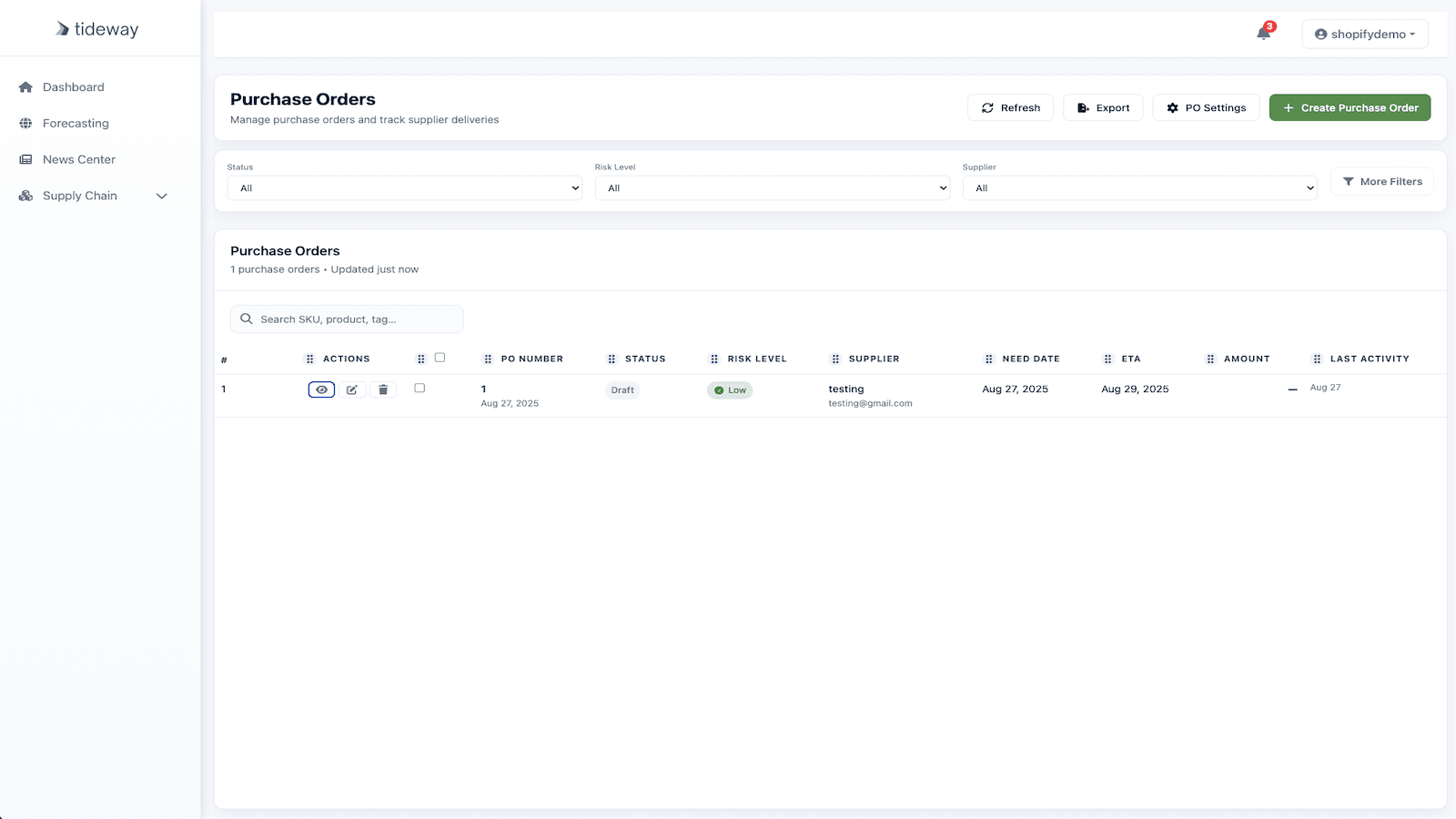 Purchase Order Automation
