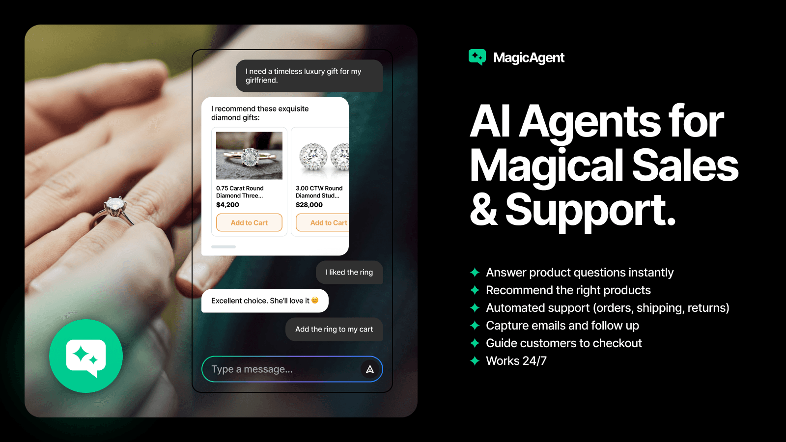 AI Agent for Magic 24/7 Sales & Support