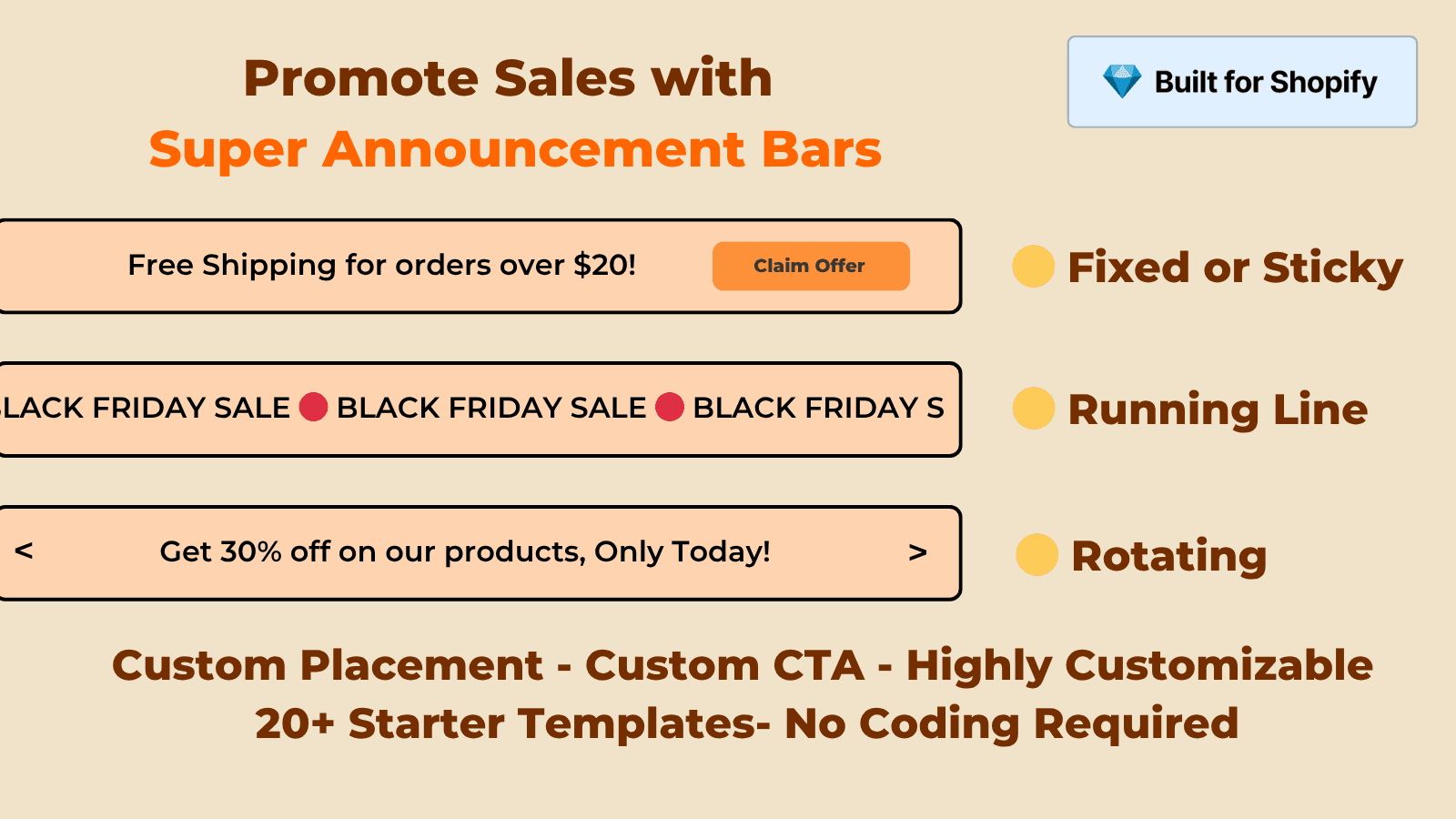 Free Shopify Announcement Bar and Banner App for Flash Sales