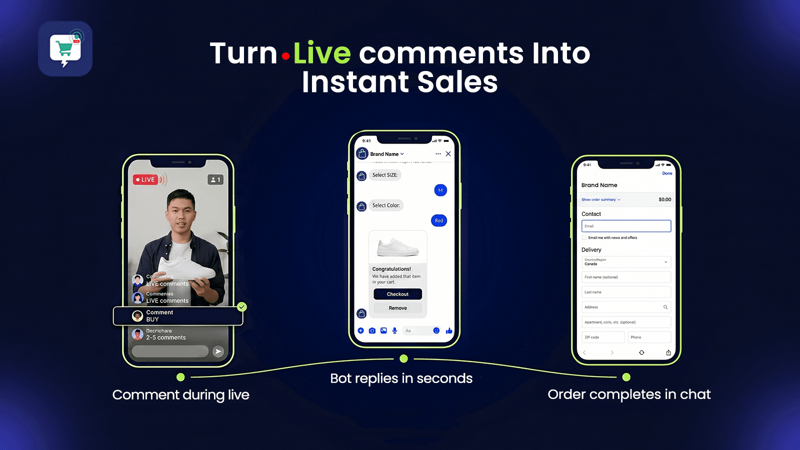 Live Comments To Instant Sales
