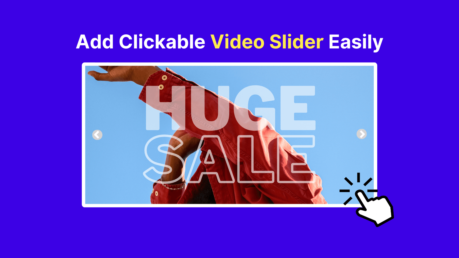 clickable video slider banner