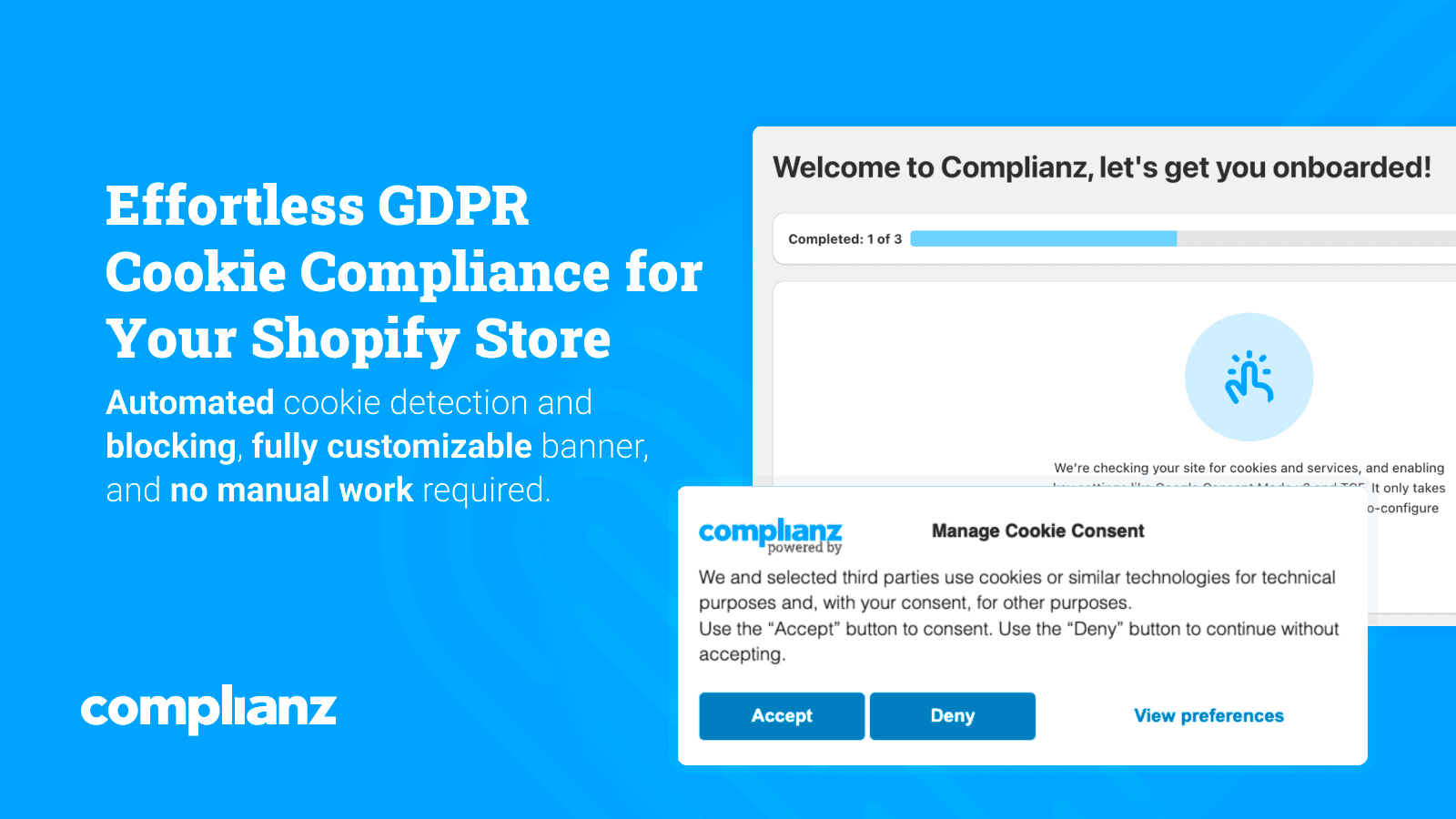 Automated GDPR/CCPA Banner – Effortless & Customizable
