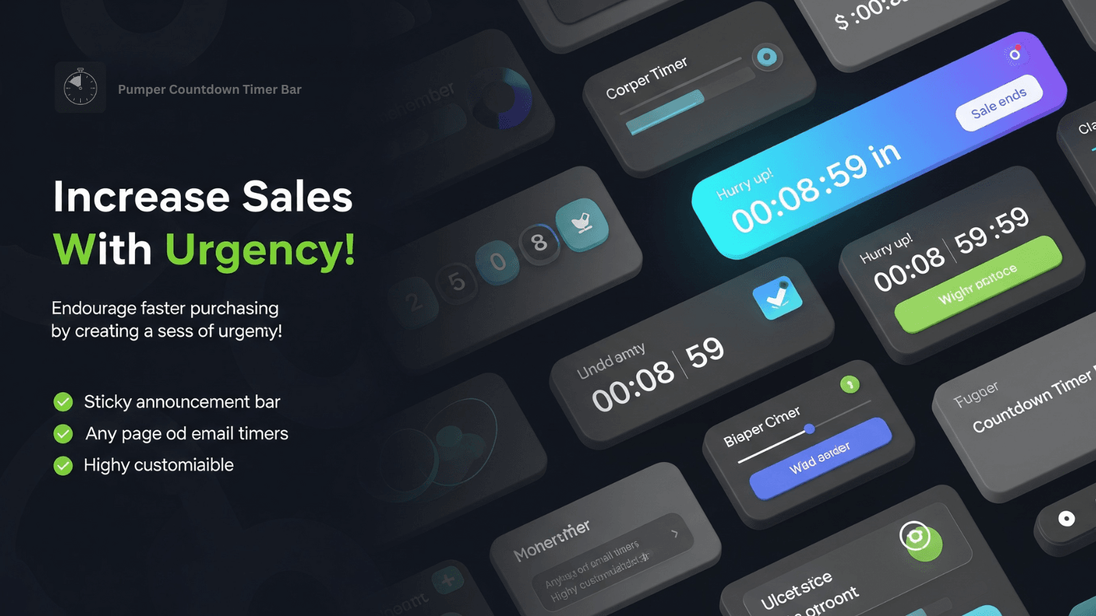 Increase sales with urgency and conversion widgets