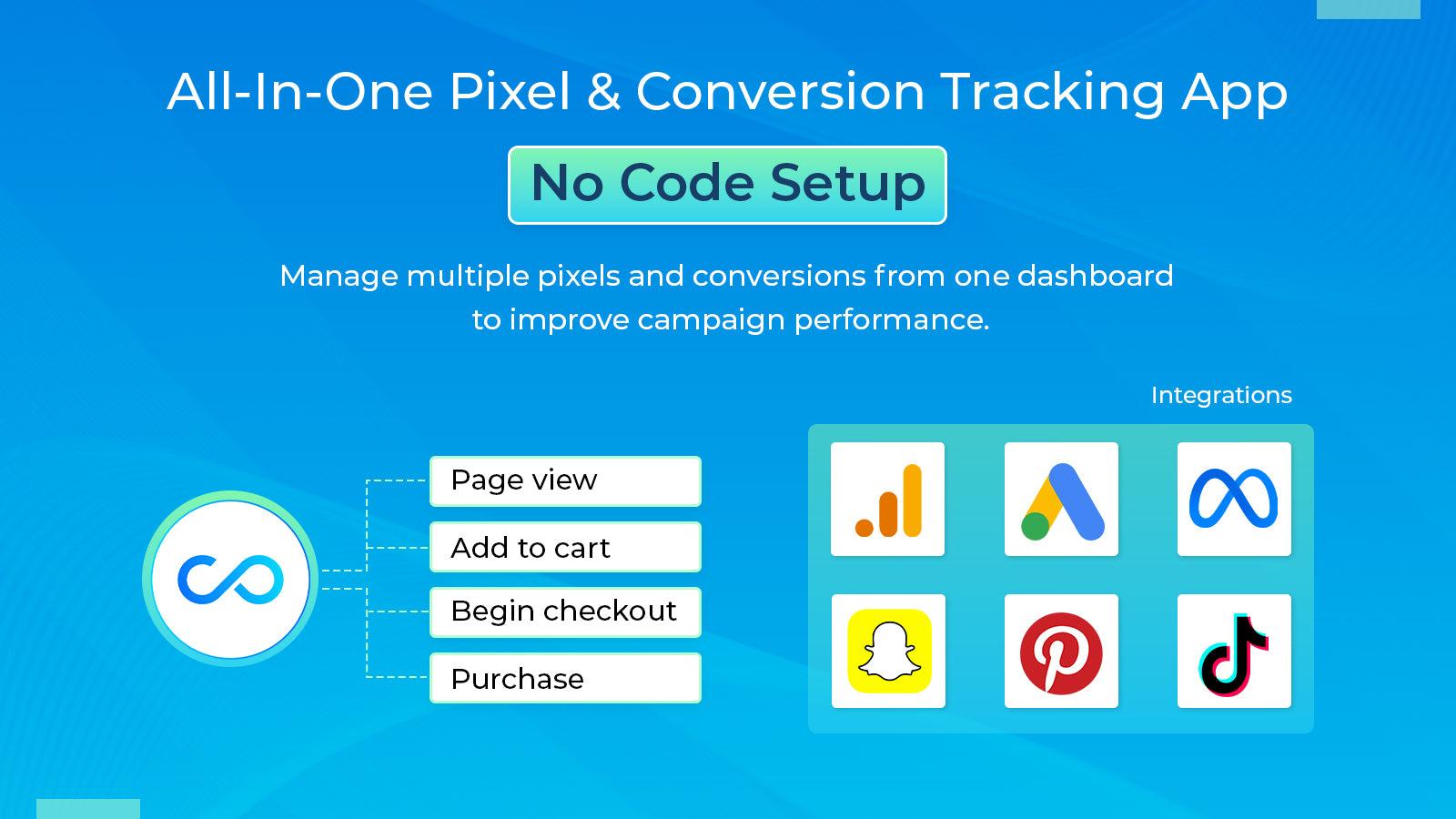 All in one pixel & conversion tracking for multiple ads platform