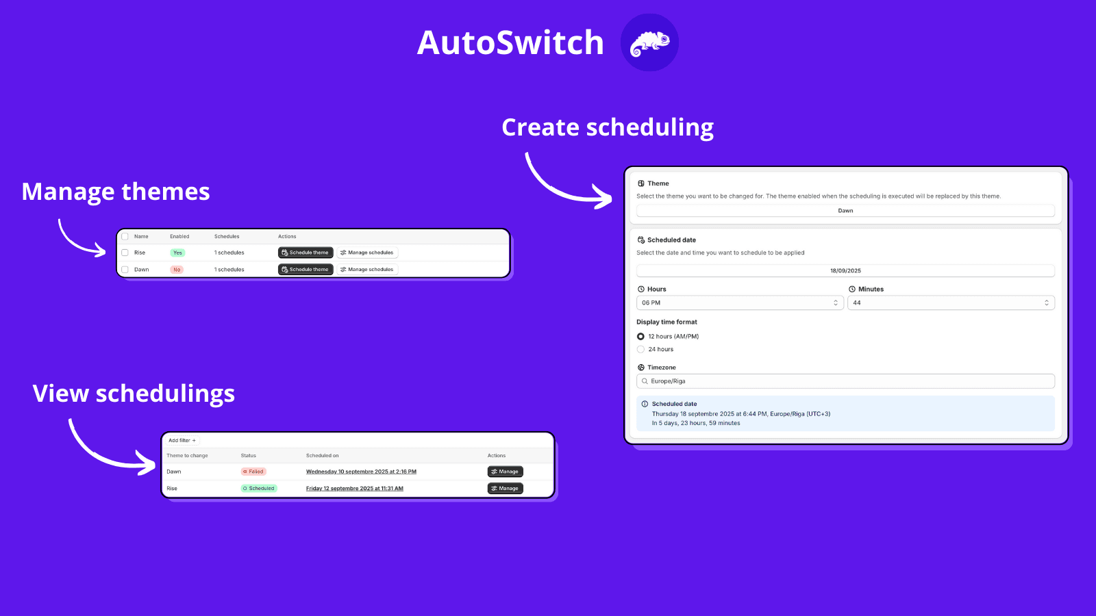 Léon - theme scheduler