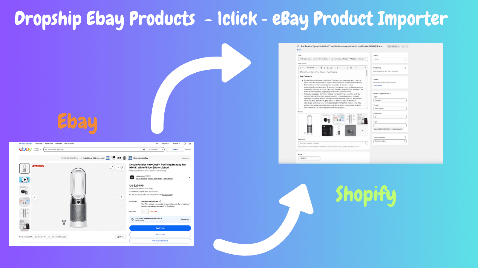 1click ‑ eBay Product Importer