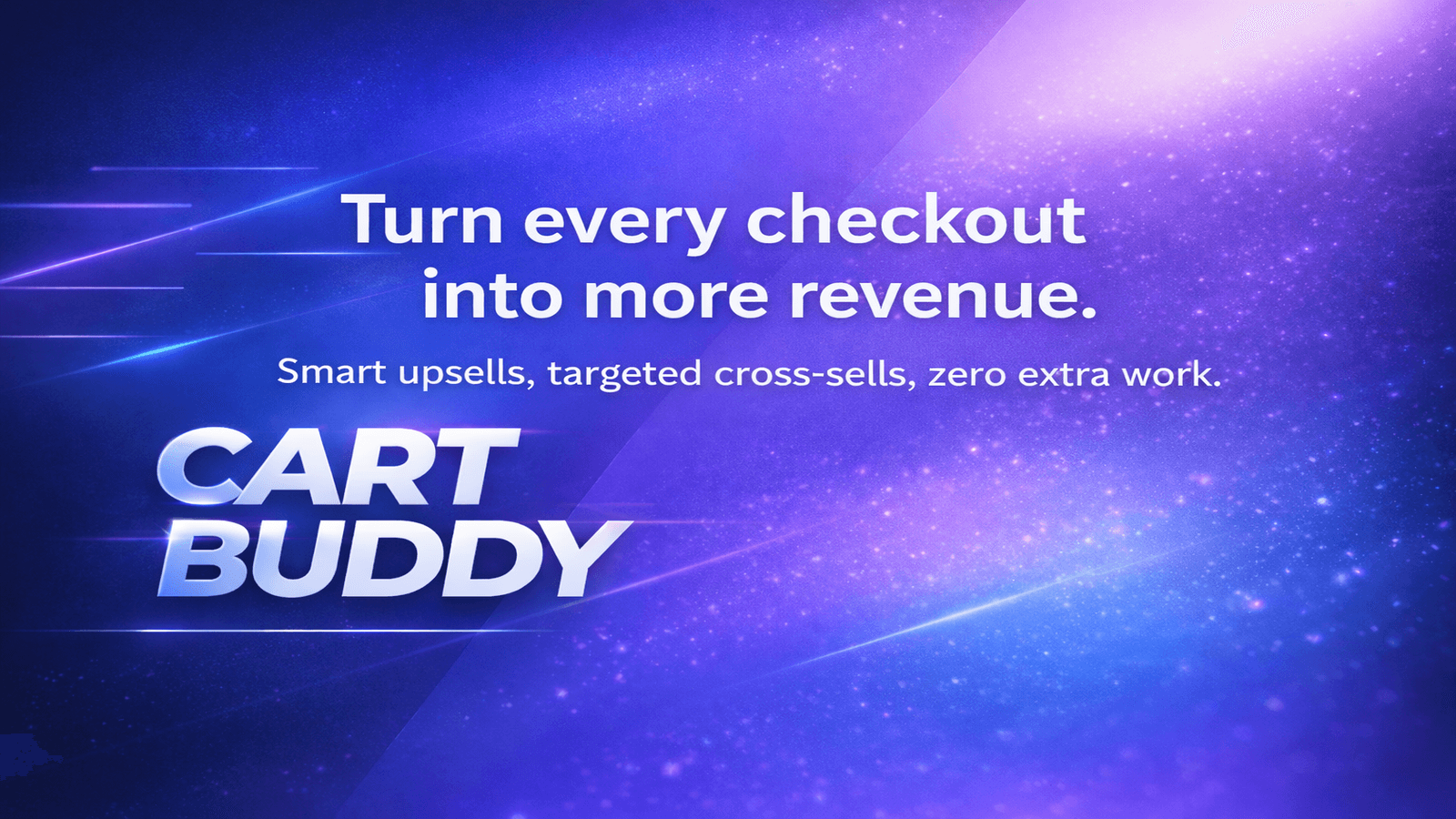 Cart buddy, boost revenue by showin upsells