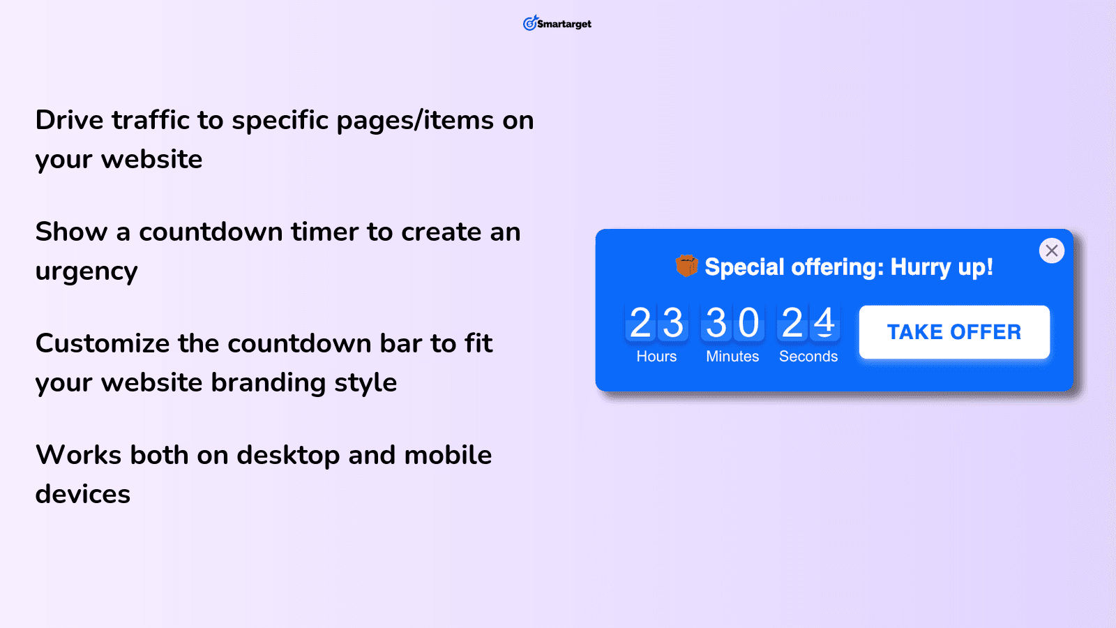 Enhance sales conversion using Countdown Bar