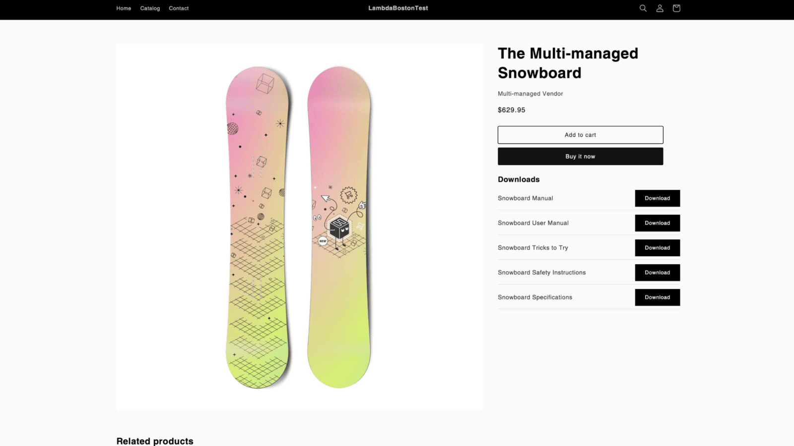 Lambda File Downloads Demo Image