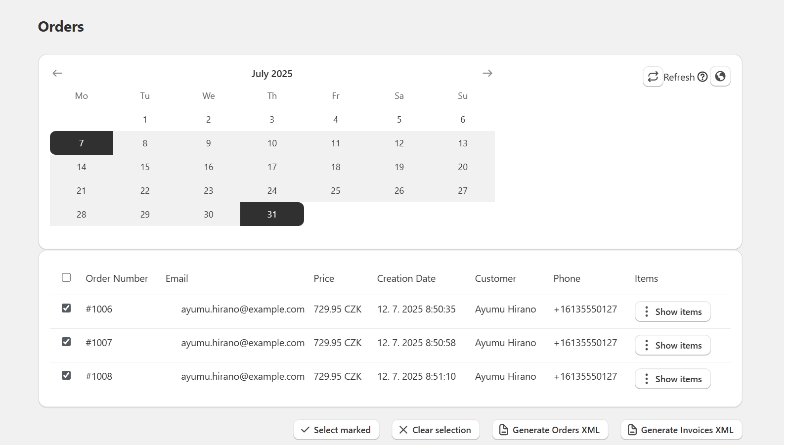 Main page