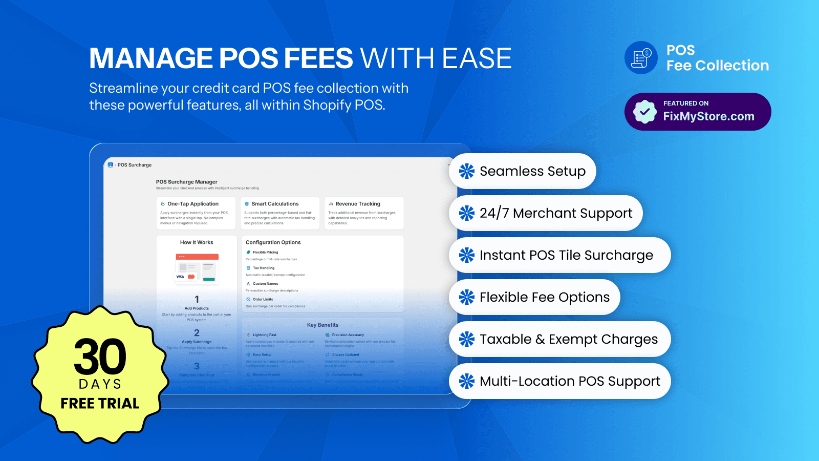 POS Card Fee collection