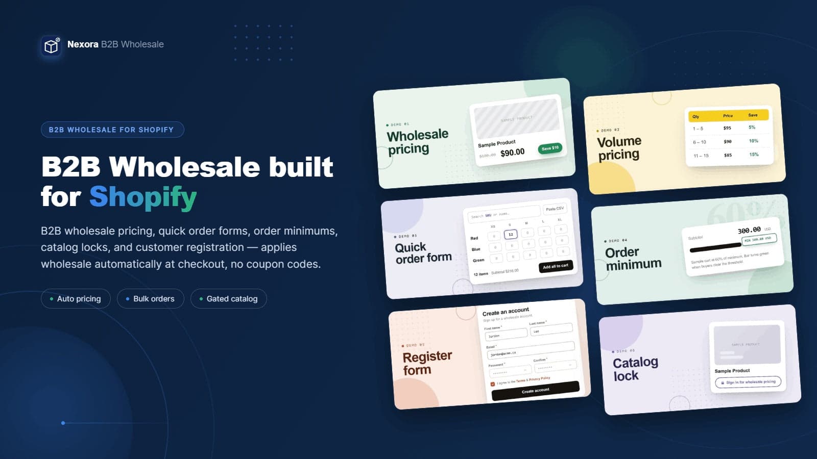 Nexora B2B Wholesale Pricing