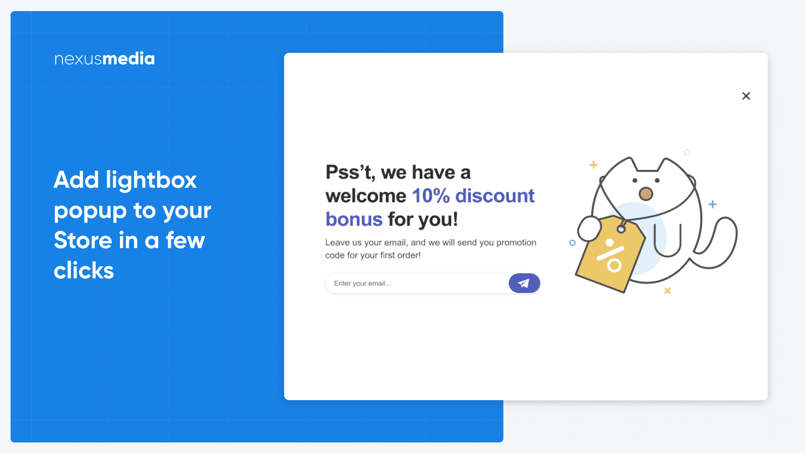 Add lightbox popup to your Store in a few clicks
