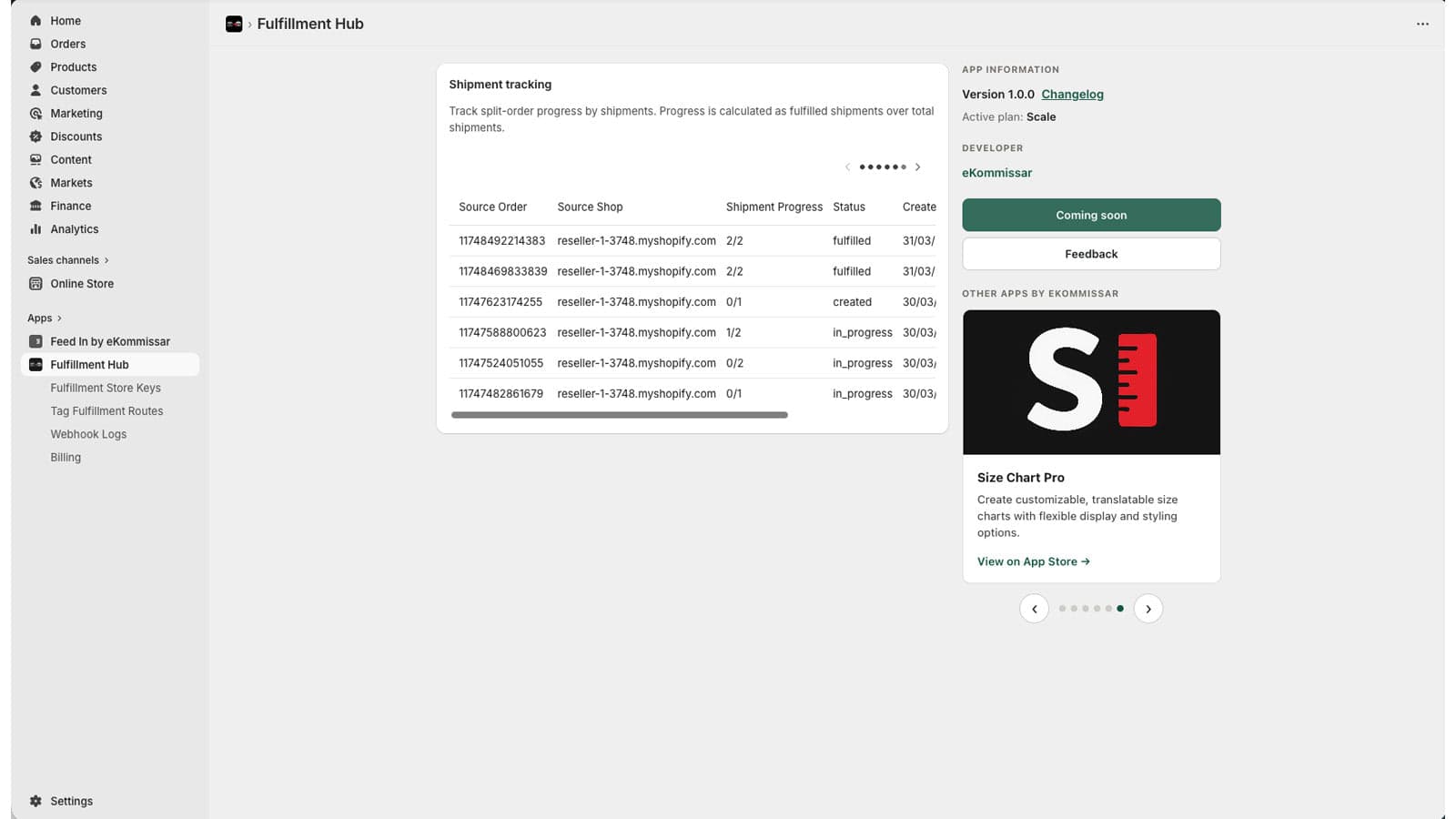 Fulfillment Hub