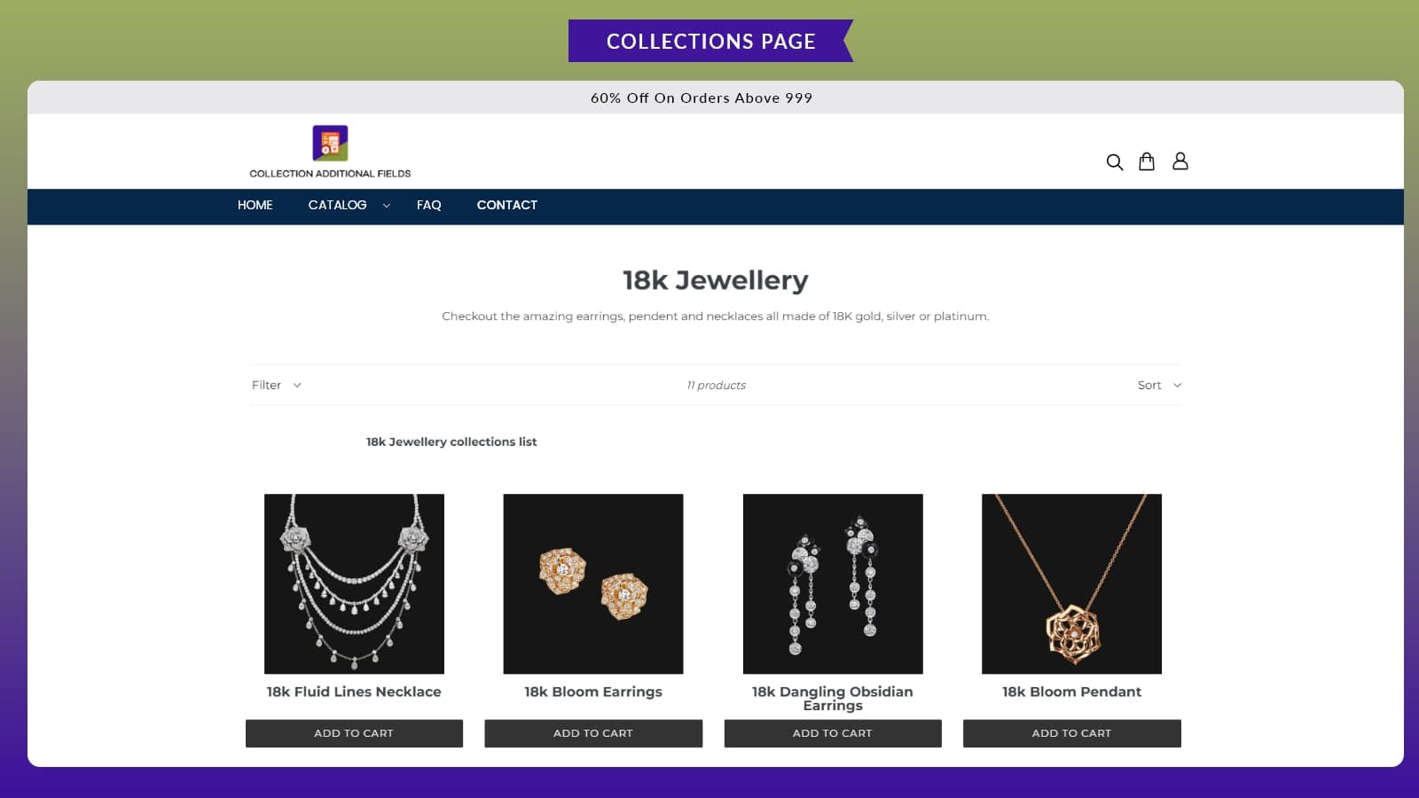 Collection Additional Fields, Custom Metafields for Collections