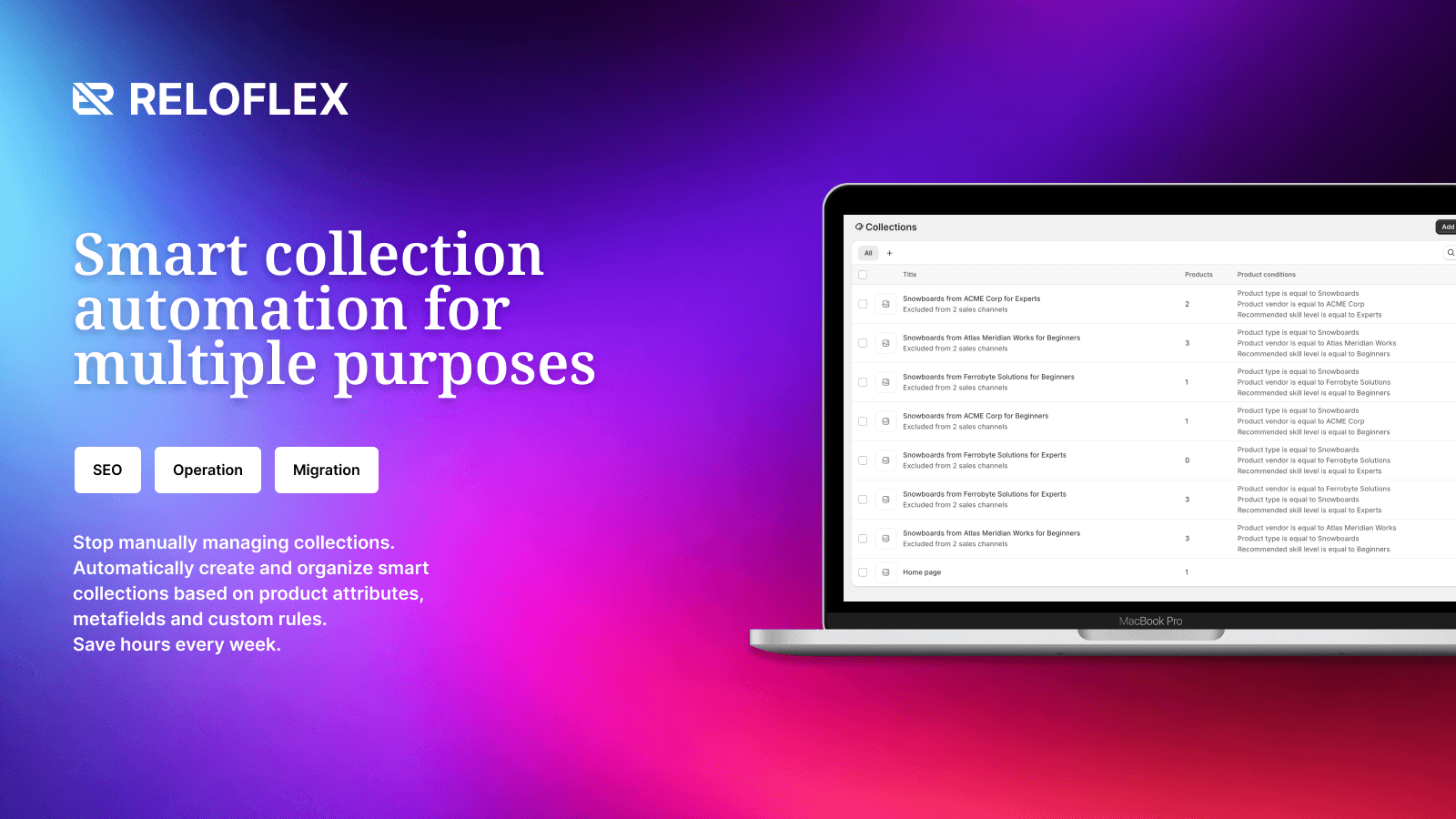Reloflex smart collection creation featured banner
