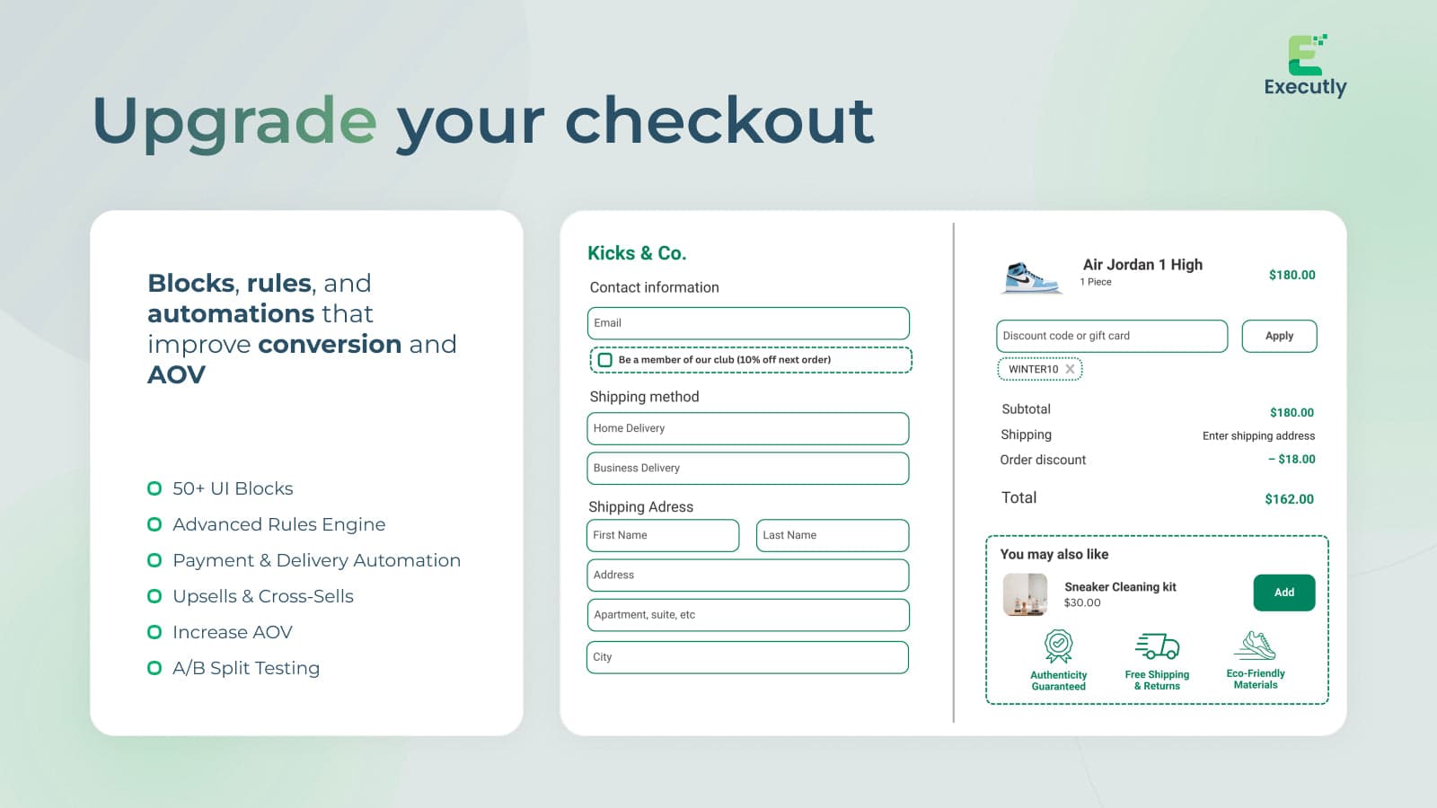 Upgrade you checkout with blocks, rules and automations