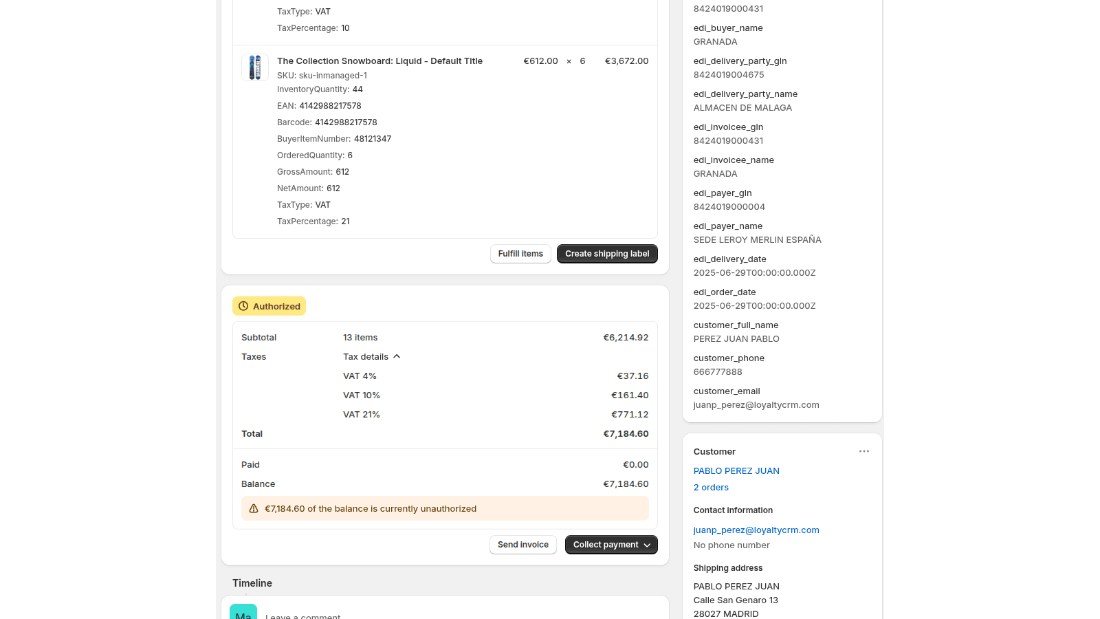 EDI de LeroyMerlin convertido automáticamente en Shopify