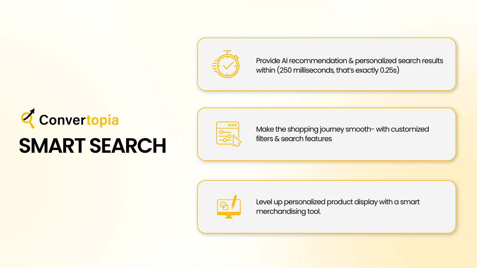 Convertopia Smart Search Features