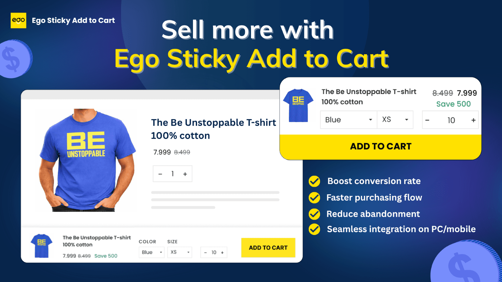 Main Impace: Boost conversion, reduce cart abandonment