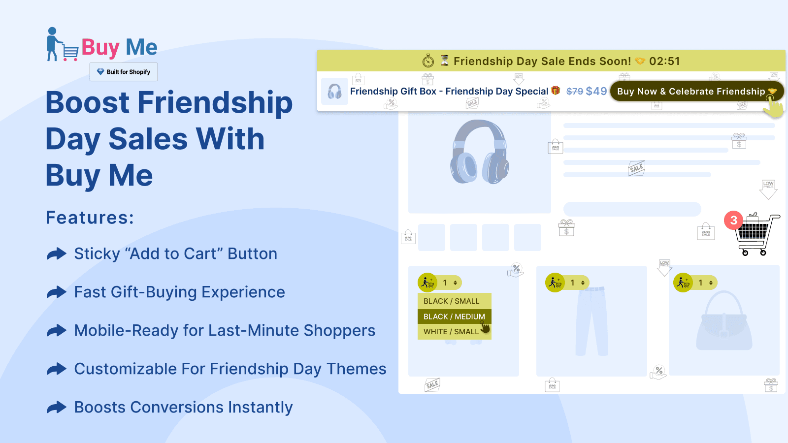 Buy Me - Sticky Buy Button Shopify App