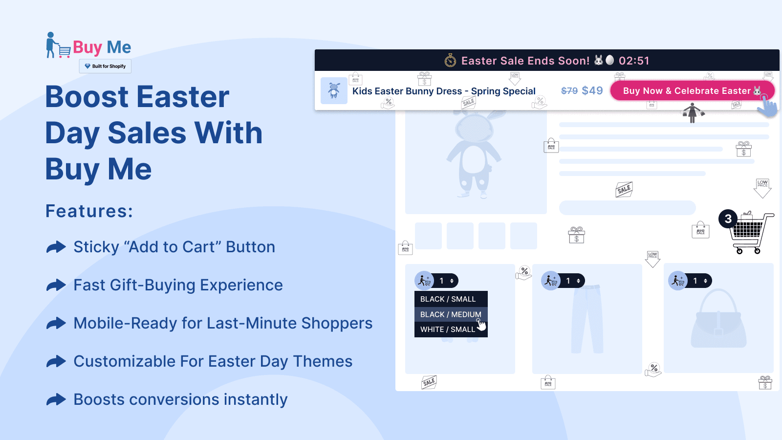 Buy Me - Sticky Buy Button Shopify App