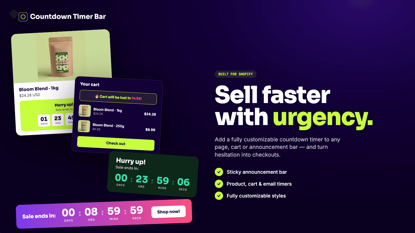 Elevio: Countdown Timer Bar