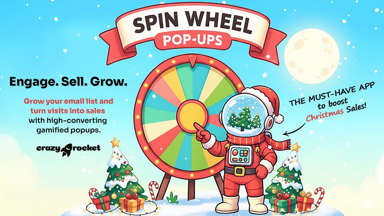 Spin Wheel Discount Popup for BFCM, Halloween and more!