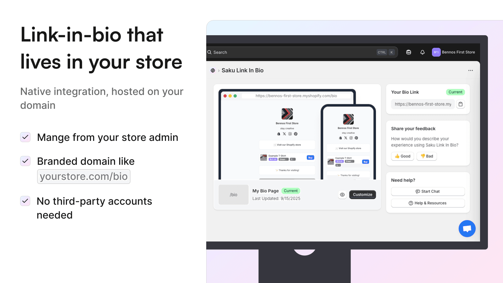 Link in Bio That Lives in Your Store