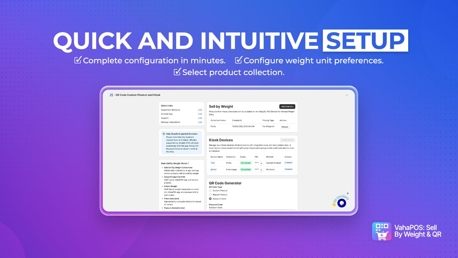 VahaPOS Admin Section